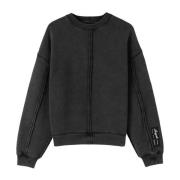 Axel Arigato Distressed Oversized Sweatshirt Black, Herr