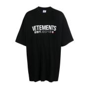 Vetements Svarta T-shirts och Polos Black, Dam