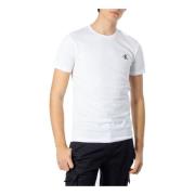 Calvin Klein Jeans Herr Tryckt T-shirt White, Herr