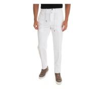 Kiton Joggingbyxor med stålknapplåsning White, Herr