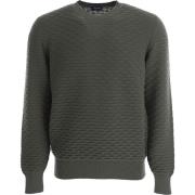 Drumohr Round-neck Knitwear Green, Herr