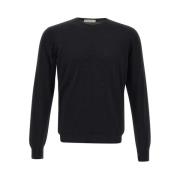 Filippo De Laurentiis Round-neck Knitwear Black, Herr