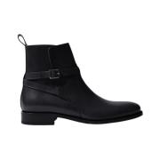 Scarosso Libero Jodhpur Läderstövlar Black, Herr