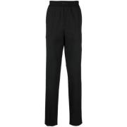 Msgm Straight Trousers Black, Herr