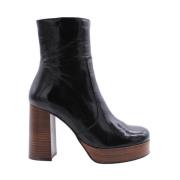 Angel Alarcon Heeled Boots Black, Dam