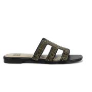 Bibi Lou Platta Sandaler Black, Dam