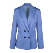 Liviana Conti Modern dubbelknäppt blazer Blue, Dam