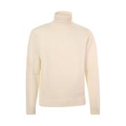 Zanone Krämig Merinoull Turtlenecktröja Beige, Herr