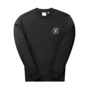 Daily Paper Premium Bomullströja med Borstad Fleece Finish Black, Herr