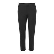 Part Two Slim-fit Byxor Black, Dam