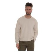 Gran Sasso Round-neck pullover Beige, Herr