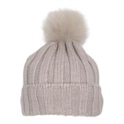 Woolrich Vinterullhatt med cashmere pom pom Beige, Unisex