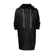 Rick Owens T-shirt Hoodie Black, Herr