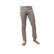 Jacob Cohën Taupe Bomullskanvas Jeans Beige, Herr