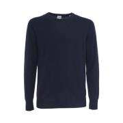 Aspesi Klassisk Cashmere Pullover Blue, Herr