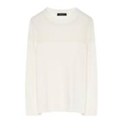 Fabiana Filippi Elegant Crewneck Sweater White, Dam