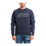 Autry Crewneck Sweatshirt Blue, Herr