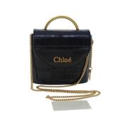 Chloé Pre-owned Pre-owned Läder handvskor Blue, Dam