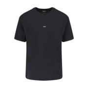 A.p.c. Svart bomull T-shirt med vitt logotyp Black, Herr