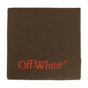 Off White Halsduk med logotyp Brown, Herr