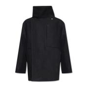 Rick Owens Luxor Caban Kort Kappa Black, Herr