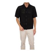 Gcds Short Sleeve Shirts Black, Herr