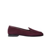 Scarosso Nele Röd Mocka Klassisk Belgisk Loafer Red, Herr