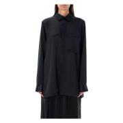 Y-3 Silkesskjorta - Stilfull och Elegant Black, Dam