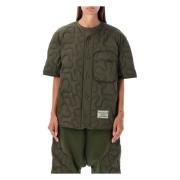 Moncler Kortärmad Skjorta Green, Unisex