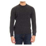 Gran Sasso Round-neck Knitwear Blue, Herr