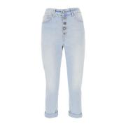Dondup Stiliga Kvinnors Denim Jeans Ss23 Blue, Dam