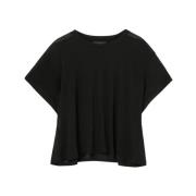 Dondup T-Shirts, Klassisk Kollektion Black, Dam