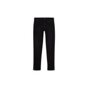 Liu Jo Nya Stiliga Spacchetto Jeans med Logo Black, Dam