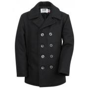 Schott NYC Ikonisk U.s. Navy Peacoat Black, Herr