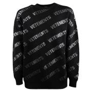 Vetements Sweatshirts Black, Herr