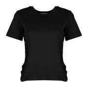 Silvian Heach Figursydd Rundhalsad T-Shirt Black, Dam