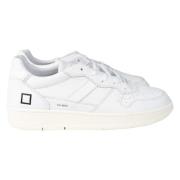 D.a.t.e. Vita Sneakers med Läderhäl White, Herr