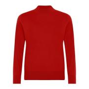 Skovhuus Mysig Bomull Turtleneck Blus Red, Dam