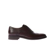 Scarosso Handgjorda Wing-Tip Brogue Oxfords Brown, Herr