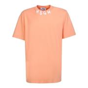 Msgm T-Shirts Orange, Herr