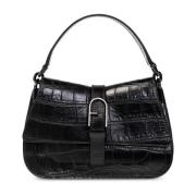 Furla ‘Flow Mini’ läder axelväska Black, Dam