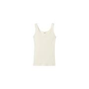 Rodebjer Jump Rib T-shirt White, Dam