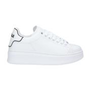 Gaëlle Paris Vit Sneaker med Gummi Baksida White, Dam