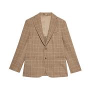 Brooks Brothers Brun blazer i virgin ull-kashmirblandning Brown, Herr