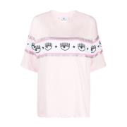 Chiara Ferragni Collection Klassisk T-Shirt Pink, Dam