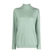 Twinset Naturlig Salvia Turtle-Neck Sweater Green, Dam