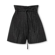 IRO Högmidjade shorts `Delma` Gray, Dam