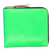 Comme des Garçons Super Fluo Dragkedja Plånbok Green, Dam