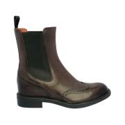 Santoni Stilrena Chelsea Boots Brown, Dam