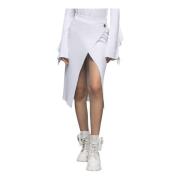 Gaëlle Paris Midi Skirts White, Dam